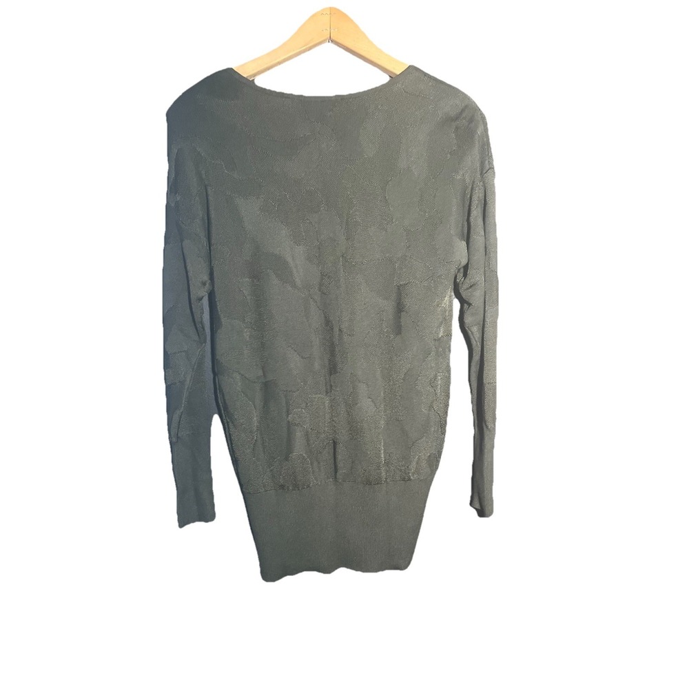 White House Black Market Olive Green Camo Tunic Sweater Women's Size Small (D4) - Picture 5 of 9